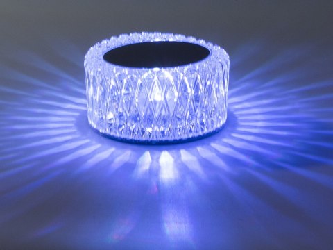 Lampka kryształ nocna stołowa led rgb usb pilot