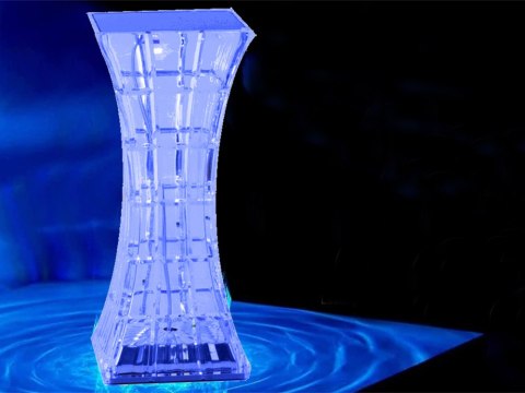 Lampka kryształ nocna stołowa led rgb usb pilot