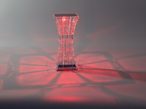 Lampka kryształ nocna stołowa led rgb usb pilot