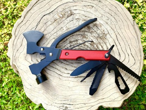 Multitool narzędzie wielofunkcyjne 17w1 survival młotek siekiera kombinerki