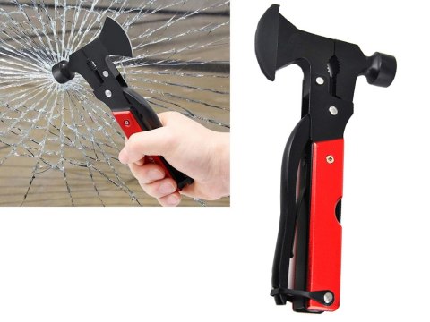 Multitool narzędzie wielofunkcyjne 17w1 survival młotek siekiera kombinerki