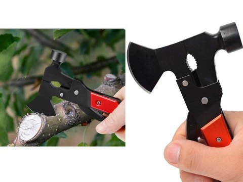 Multitool narzędzie wielofunkcyjne 17w1 survival młotek siekiera kombinerki