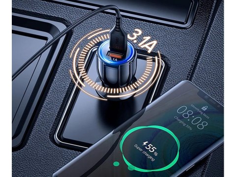 Ładowarka samochodowa do gniazd zapalniczki 2xusb quickcharge 3.0 szybka