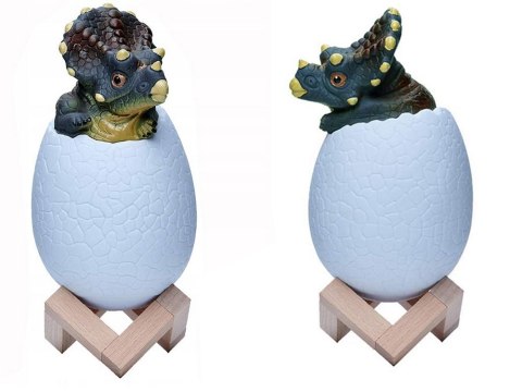 Lampka nocna dinozaur triceratops jajko rgb led jajo świecące dla dzieci