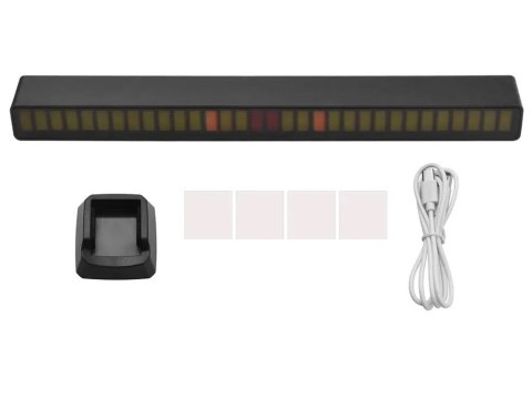 Ledy usb reakcja na dźwięk multikolor neon listwa rgb led mruga akumulator