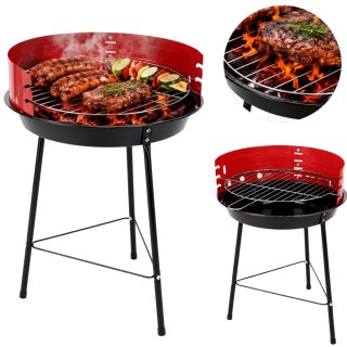 Grill węglowy brykietowy ogrodowy okrągły przenośny turystyczny na biwak