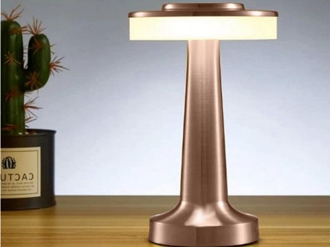 Lampka nocna stołowa dotykowa lampa 3 stopniowa do sypialni bezprzewodowa