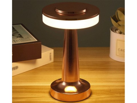 Lampka nocna stołowa dotykowa lampa 3 stopniowa do sypialni bezprzewodowa