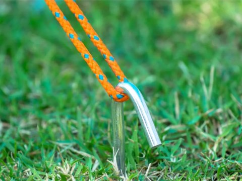 Szpilki do namiotu mocujące śledzie kotwy stal 24cm 10szt hak haczyk kołki