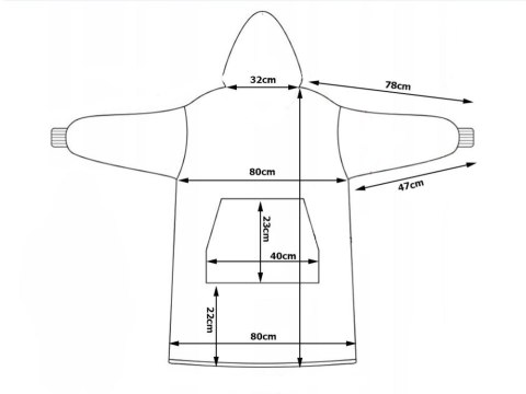 Ciepła bluza koala koc oversize xxl 2w1 gruba futrzak miękka z kapturem