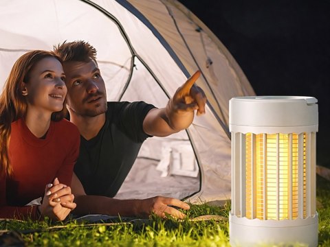 Lampa pułapka owadobójcza na komary owady ćmy uv bezprzewodowa wisząca