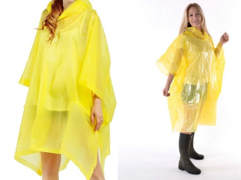 Płaszcz przeciwdeszczowy kieszonkowy peleryna przeciwdeszczowa poncho duży
