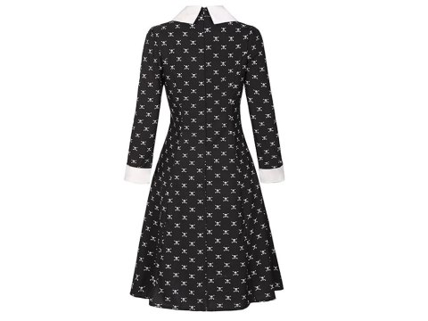 Sukienka wednesday addams strój kostium dla dzieci halloween przebranie 125