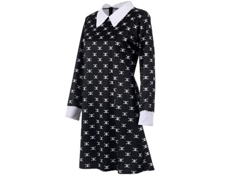 Sukienka wednesday addams strój kostium dla dzieci halloween przebranie 125