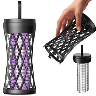 Lampa owadobójcza uv na komary muchy elektryczna owady pułkapka skuteczna