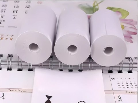 Papier termiczny do mini drukarki samoprzylepny 55 mm 5 rolek szybki druk