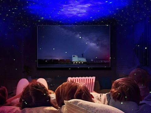 Projektor niedźwiadek lampka nocna rzutnik laserowy led pilot uniwersalny