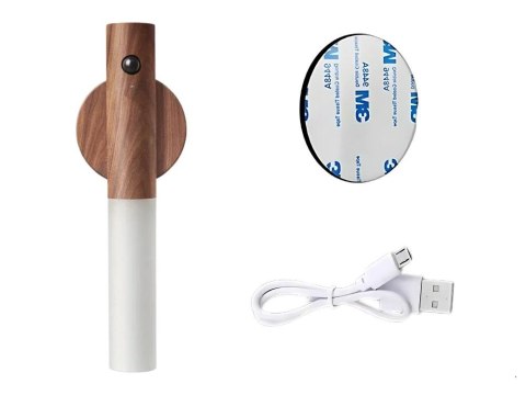 Lampka lampa led ciepła kinkiet z czujnikiem ruchu naścienny na magnes