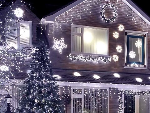 Lampki kurtyna świetlna girlanda świąteczna ozdoba 500 led zimna ip44