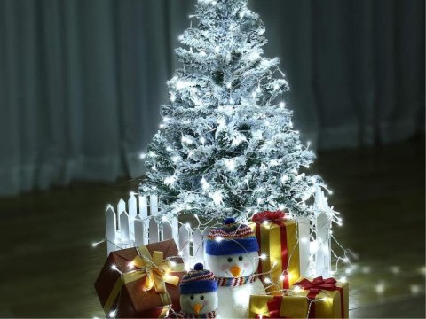 Lampki kurtyna świetlna girlanda świąteczna ozdoba 500 led zimna ip44