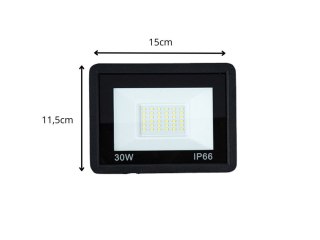Naświetlacz halogen reflektor led 30w 6000k zewnętrzny wodoodporny ip66