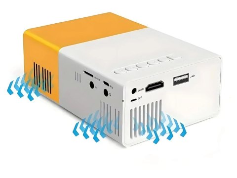 Projektor yg300 wersja 2025 full hd przenośny tv rzutnik usb hdmi pilot