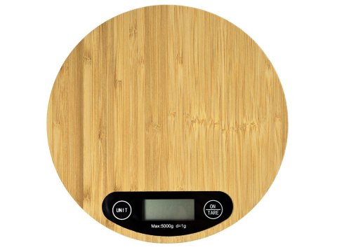Waga kuchenna bambusowa elektroniczna lcd domowa płaska dotykowa do 5kg