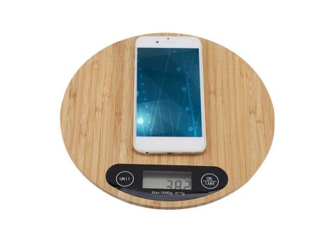 Waga kuchenna bambusowa elektroniczna lcd domowa płaska dotykowa do 5kg