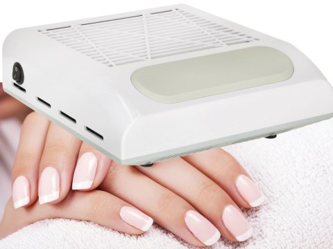 Pochłaniacz pyłu do paznokci bezworkowy kasetowy manicure 80w z filtrem