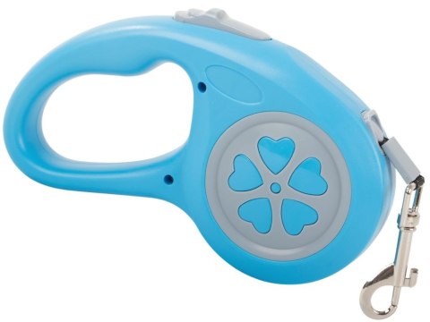 Smycz automatyczna dla psa taśma z blokadą mocna lekka zwijana 5m 15kg