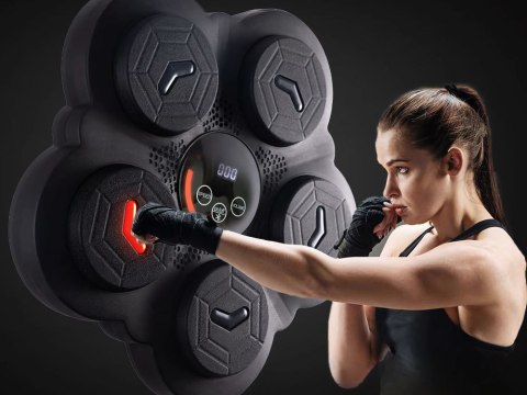 Tarcza bokserska trener boxu muzyka bluetooth usb c + rękawice bokserskie