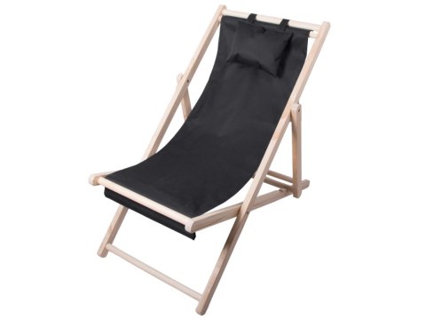 Leżak drewniany leżaki plażowy składany ogrodowy poduszka fotel na plażę