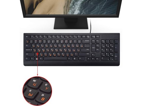Naklejki nakładki nalepki na klawiaturę laptopa pc qwerty cyrlica 11x13mm