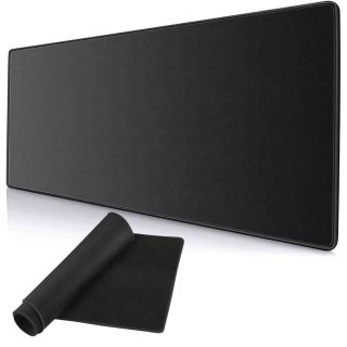 Podkładka gamingowa pod mysz i klawiaturę xl 80x30 cm antypoślizgowa czarna
