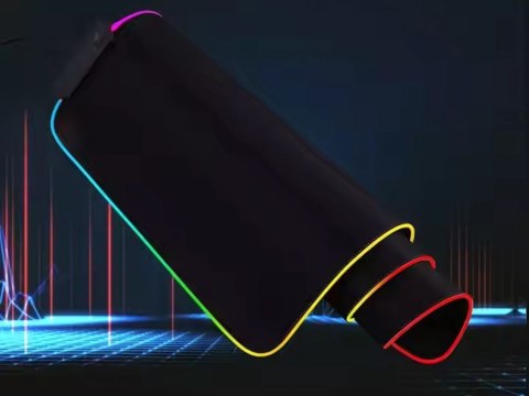 Podkładka gamingowa podświetlana rgb xl 80x30 pod myszkę klawiaturę usb