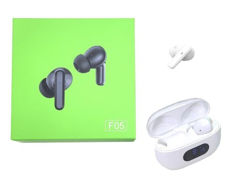 Słuchawki douszne bluetooth bezprzewodowe z etui ładującym led i mikrofonem