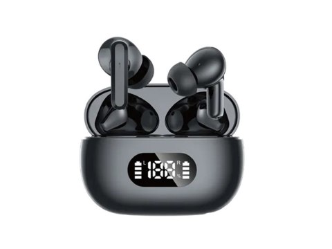 Słuchawki douszne bluetooth bezprzewodowe z etui ładującym led i mikrofonem