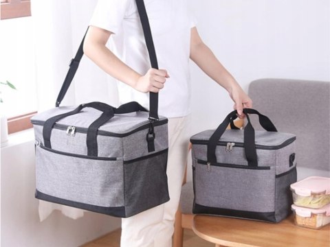 Torba termiczna lunch box jedzenie piknikowa na plażę na picie lodówka 16l