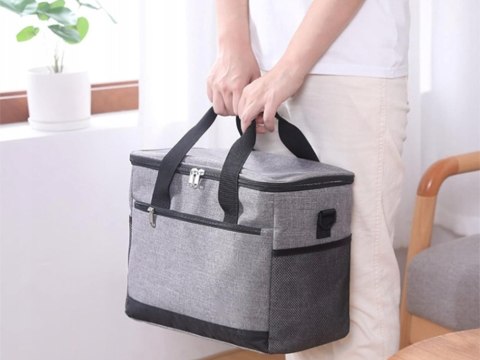 Torba termiczna lunch box jedzenie piknikowa na plażę na picie lodówka 16l