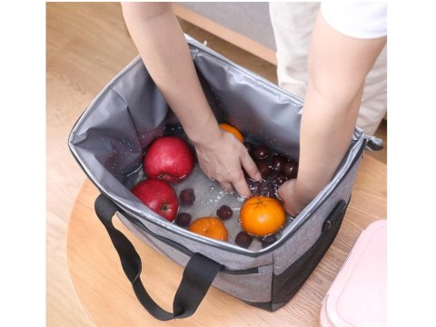 Torba termiczna lunch box jedzenie piknikowa na plażę na picie lodówka 16l