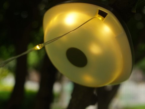 Lampa kempingowa biwakowa akumulatorowa led girlanda na rolce 8m ciepła