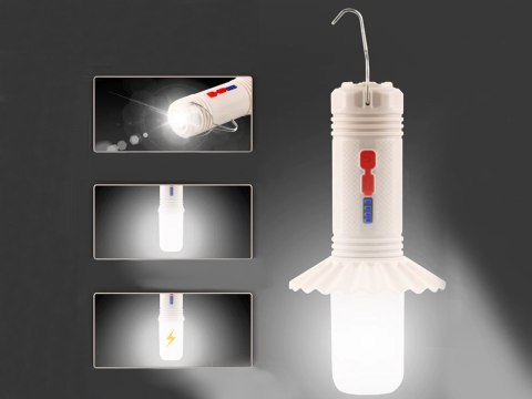 Lampa turystyczna latarka kempingowa wielofunkcyjna powerbank led namiot