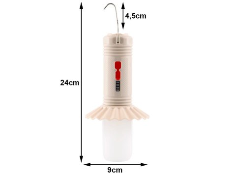 Lampa turystyczna latarka kempingowa wielofunkcyjna powerbank led namiot