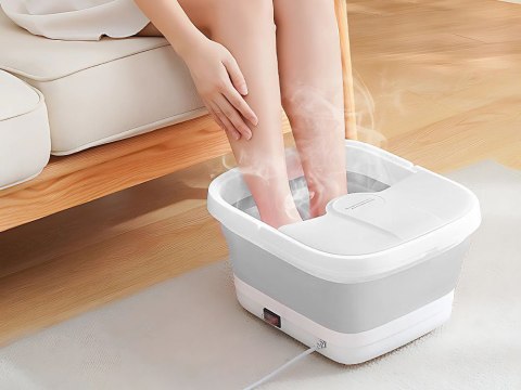 Miska wiadro do stóp z podgrzewaniem rolkami masującymi bąbelkami składana