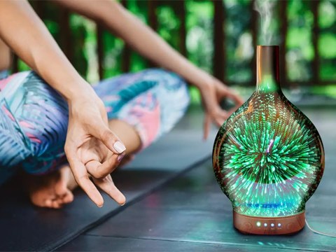 Nawilżacz powietrza aromaterapia dyfuzor zapachowy lampka nocna rgb 3d