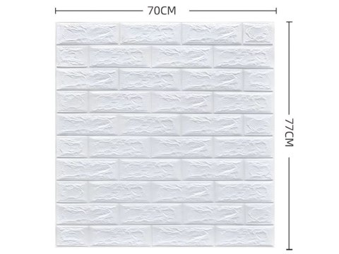 Panele ścienne 3d cegła biała tapeta samoprzylepne dekoracyjna piankowa
