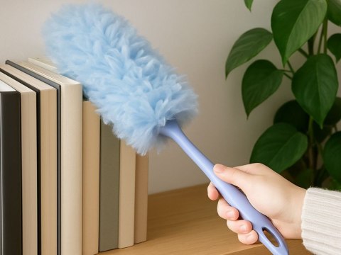 Szczotka miotełka do kurzu brudu pajęczyn rozkładana z mikrofibry 35cm