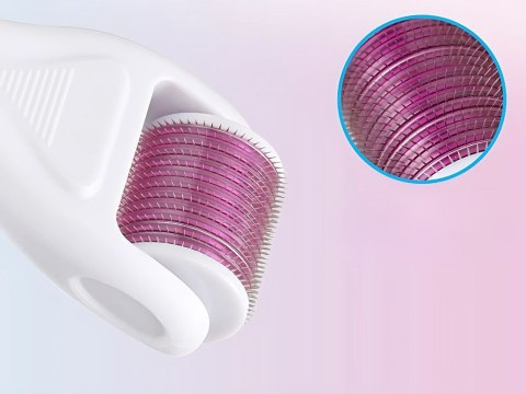 Derma roller do mezoterapii mikroigłowej wałek twarz szyja ciało zestaw 6w1