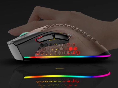 Myszka bezprzewodowa 2,4 ghz mysz do laptopa sensor optyczny podświetlenie