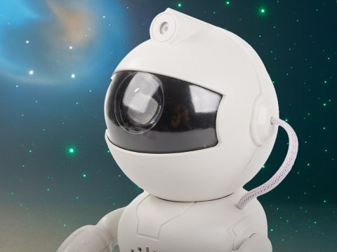 Projektor gwiazd astronauta lampka nocna rzutnik dla dziecka kosmos muzyka